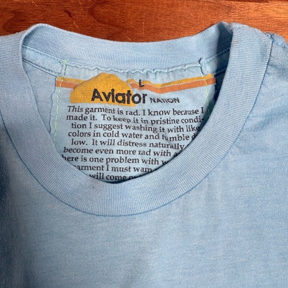 Aviator Nation Las Vegas Boyfriend Tee Blue - Picture 5 of 13